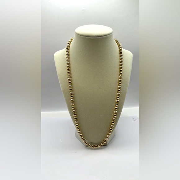 Women's PREMIER DESIGNS Gold Plated Bead Necklace 23” Gold Tone - Picture 5 of 9